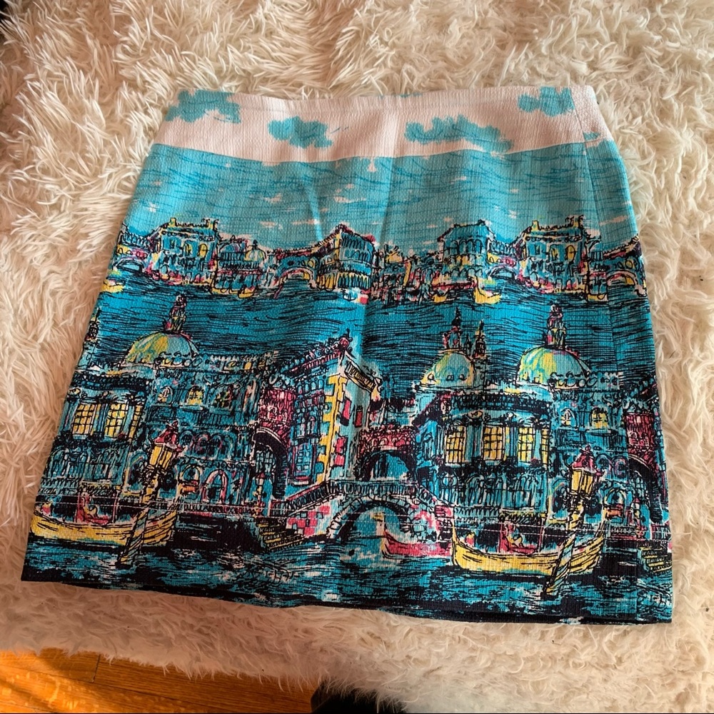 Talbots Venice Print Skirt